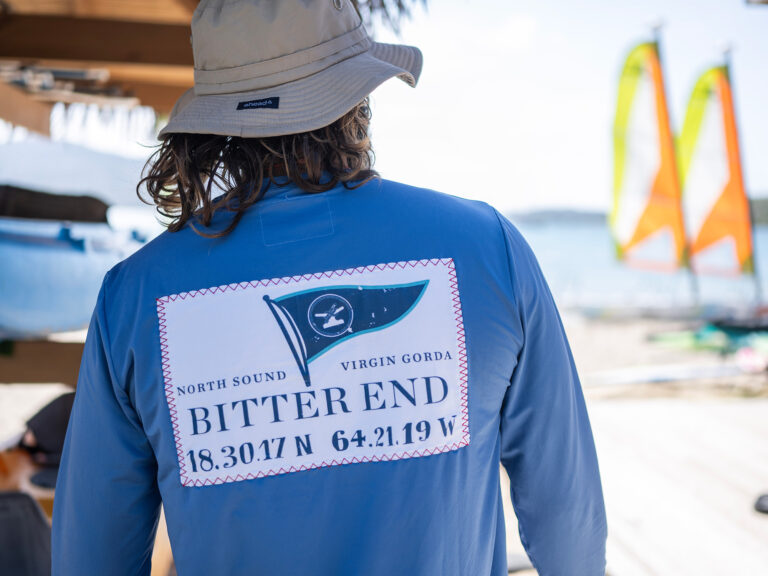 The back of a Bitter End Yacht Club shirt