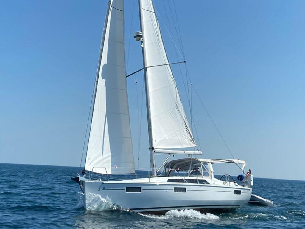 2018 Beneteau Oceanis 41.1 on the water