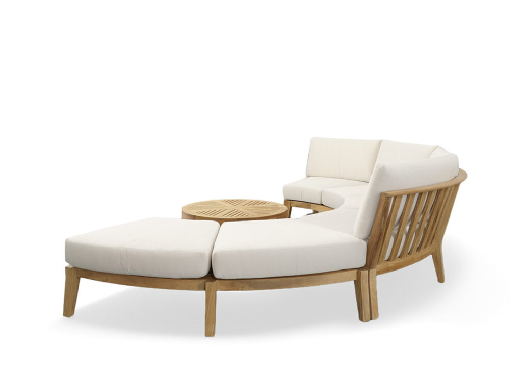 Semicircle outdoor couch
