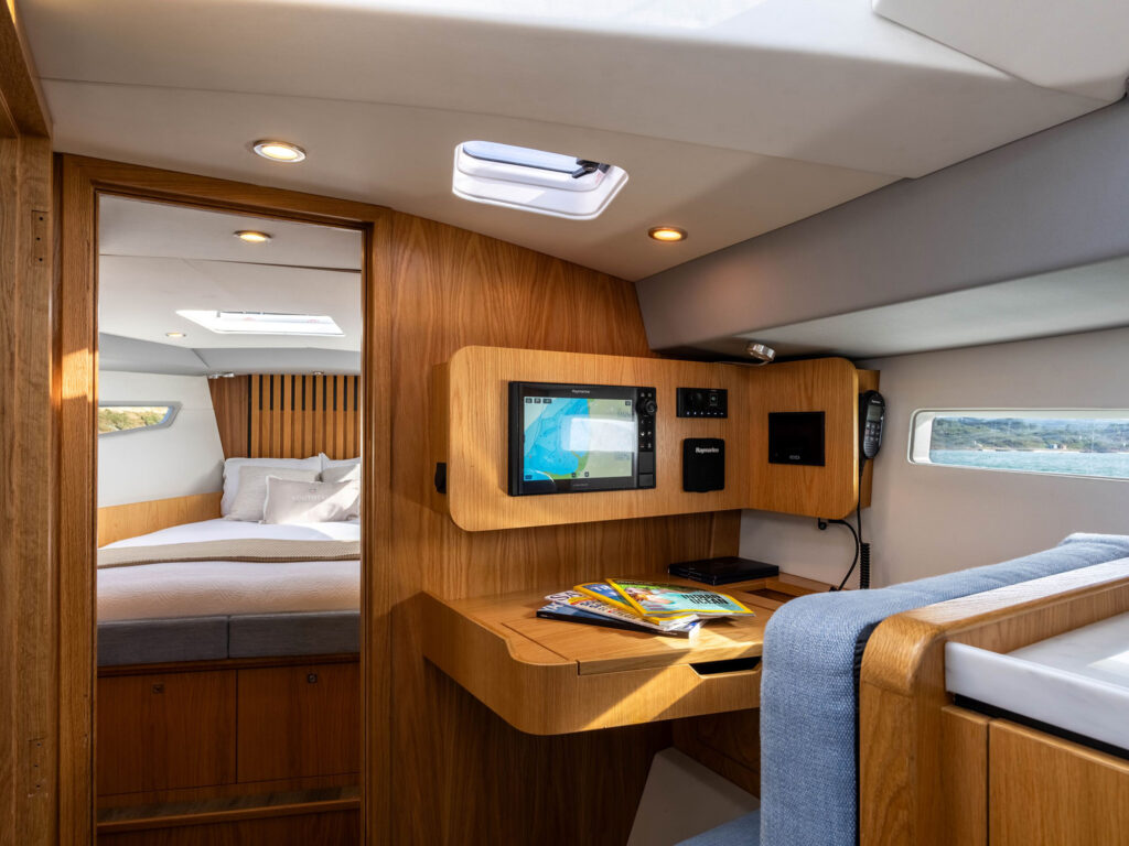 Southerly Yachts nav center and stateroom