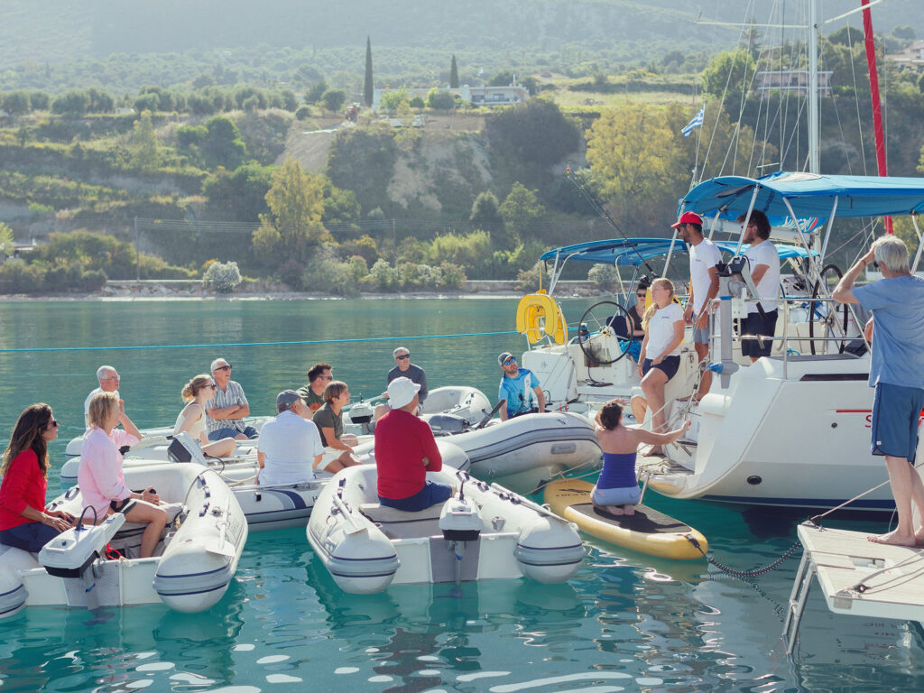 Flotilla guests in Lefkas