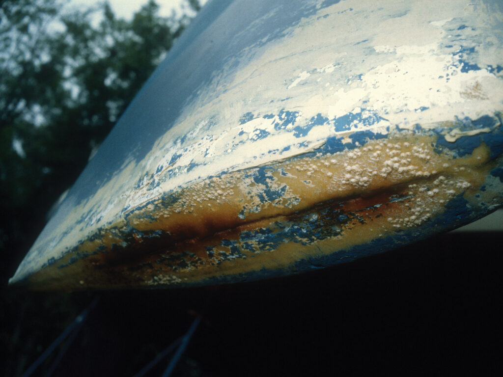 Worn rudder