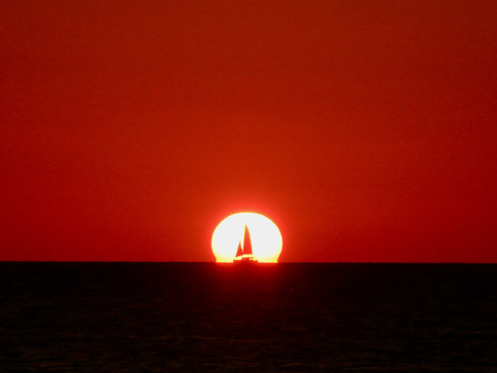 Sailboat in the sunset