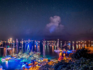 Bitter End Yacht Club at night