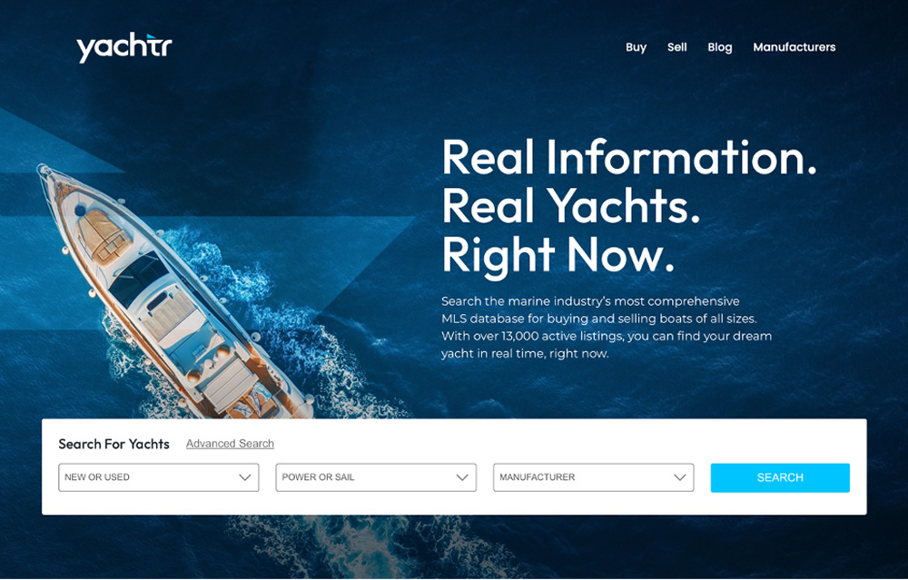 Yachtr website