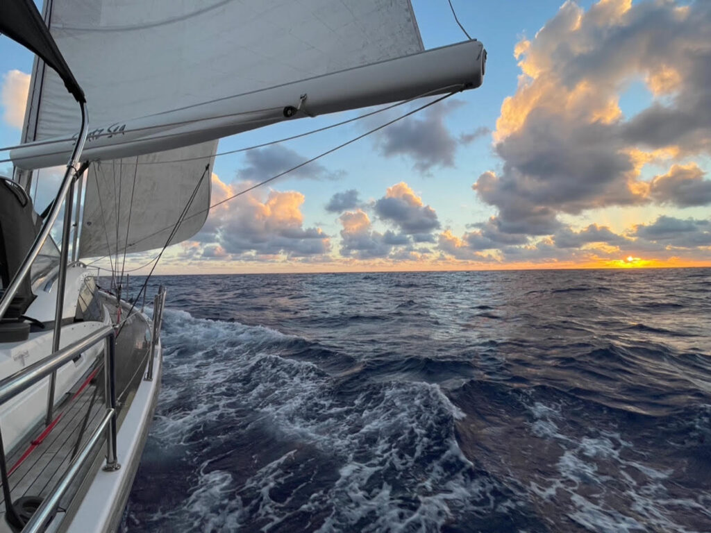 Sailing into the trade winds