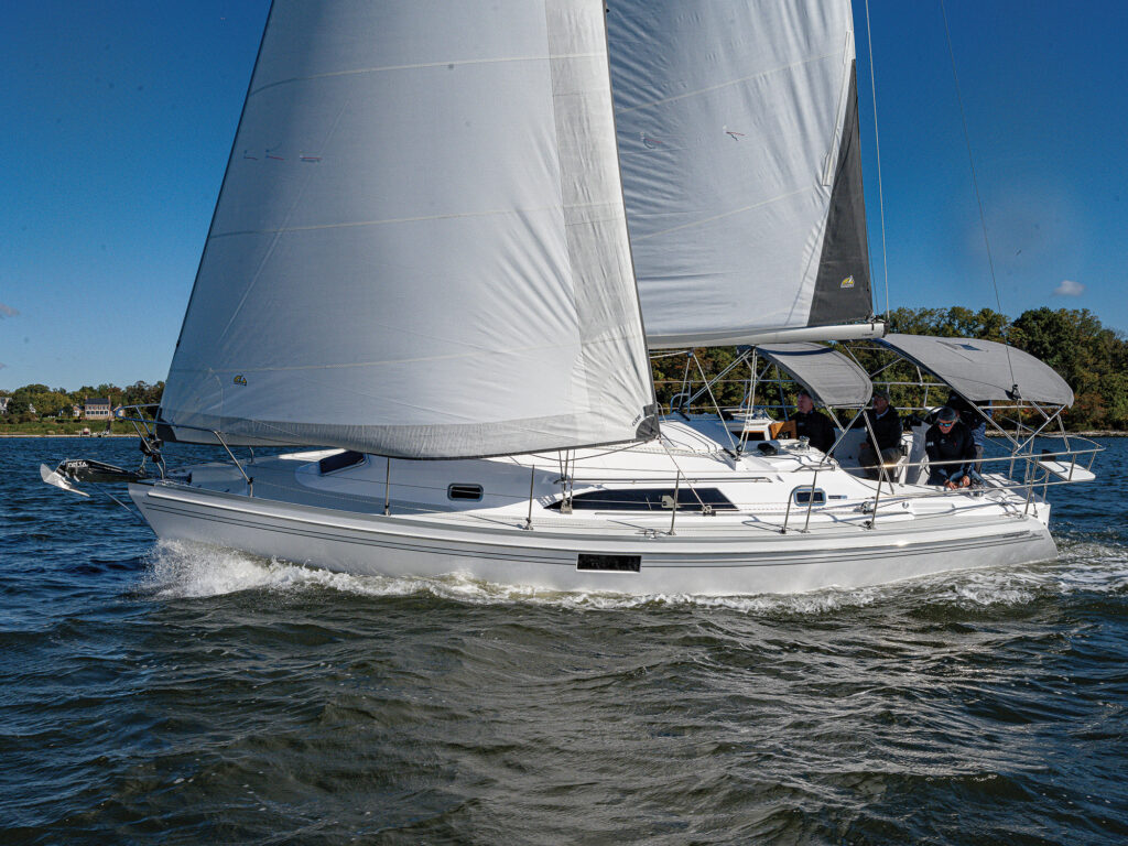 Catalina 356 on the water