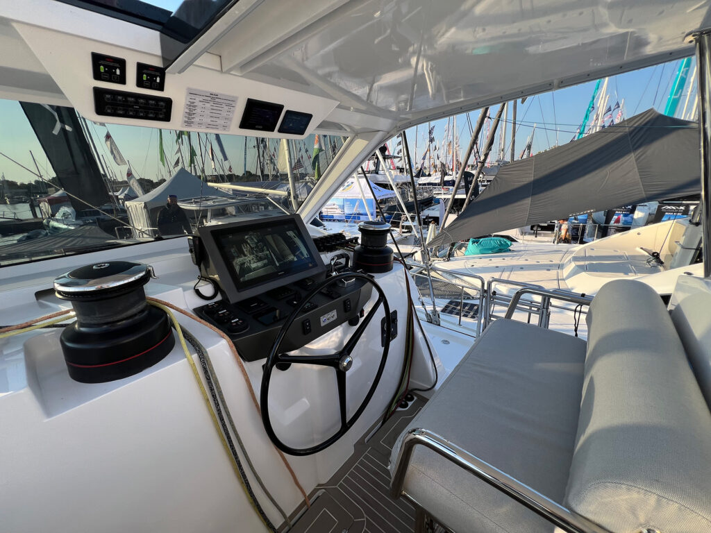 Sixty Solar Catamaran cockpit