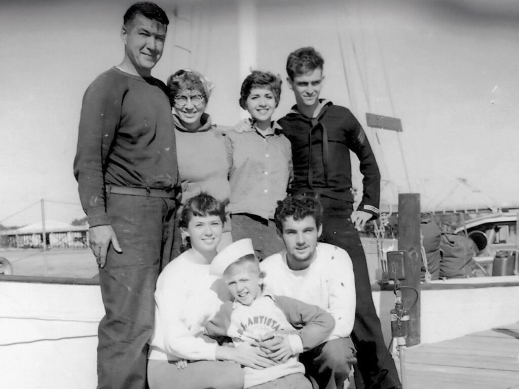 The crew of Elizabeth, early '60s, Florida.