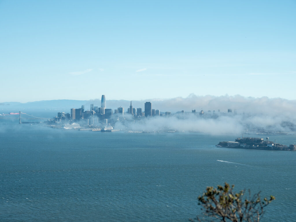 The city from Angel Island