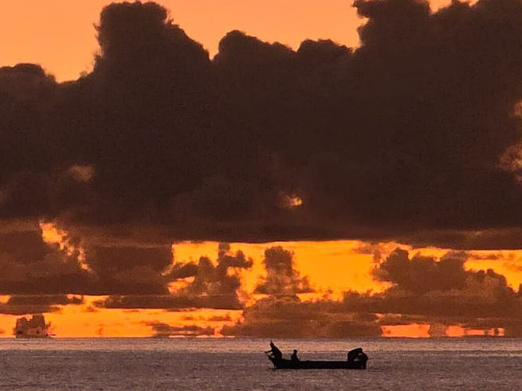 sunset in Majuro