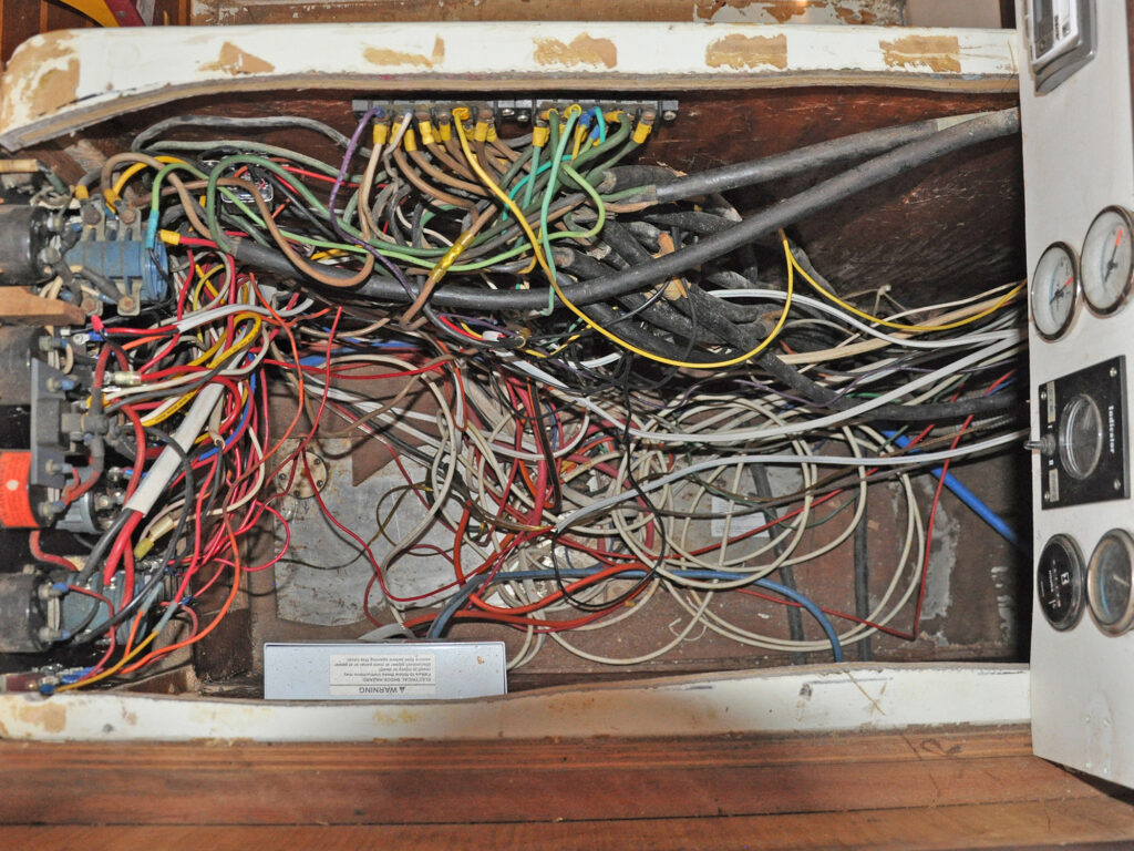 Wires for boat electrical system