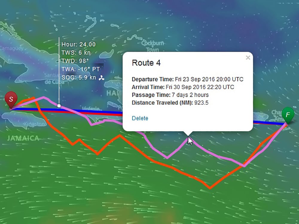 Routing map