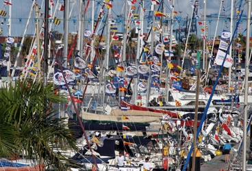 ARC boats at the Las Palmas marina