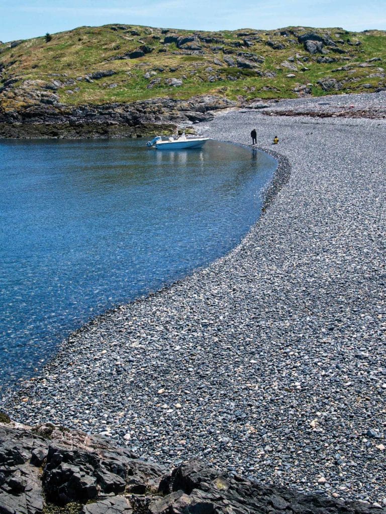 The beach on Brimstone Island