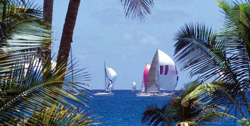 sailboats in antigua