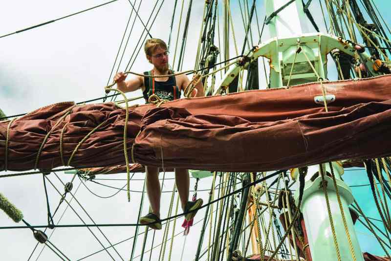tall ship sailing