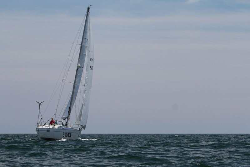 Green sees Newport Harbor after 22 days of grueling racing.
