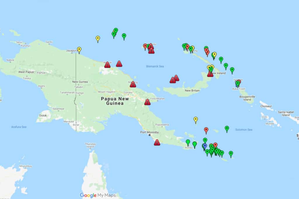 Papua New Guinea map