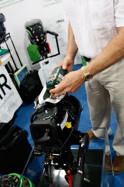 Lehr propane-powered outboards