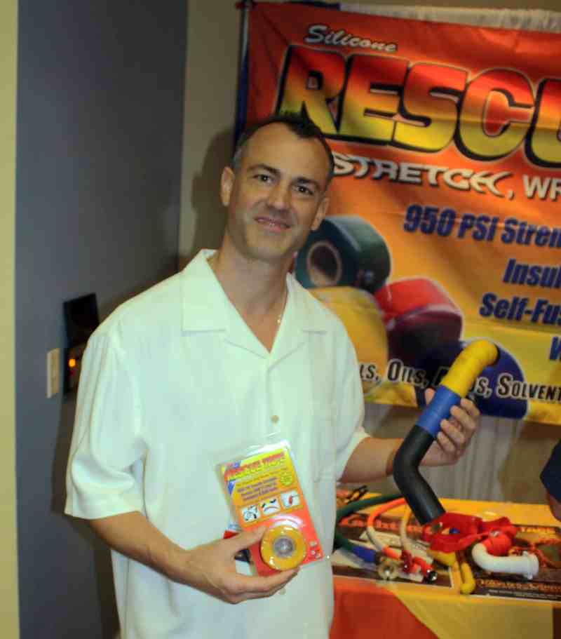 Ron Cordas, vice president of sales with Harbor Products, can't say enough about his Rescue Tape.