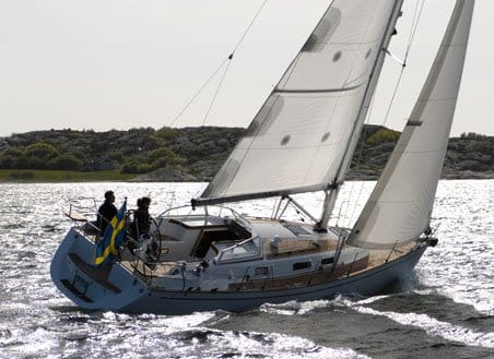 najad 355 sailboat