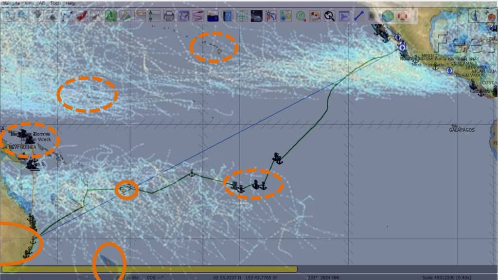 Pacific ocean cyclone tracking chart