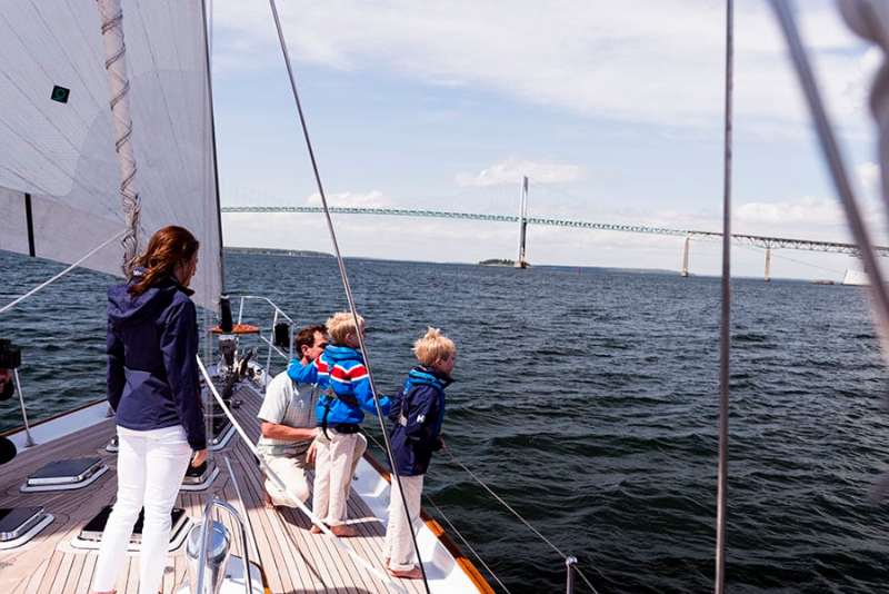 family sailing