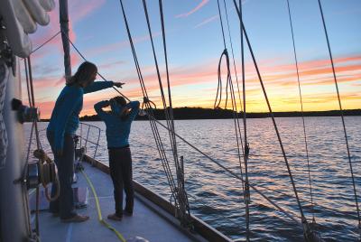 Sunset off Dutch Island, RI