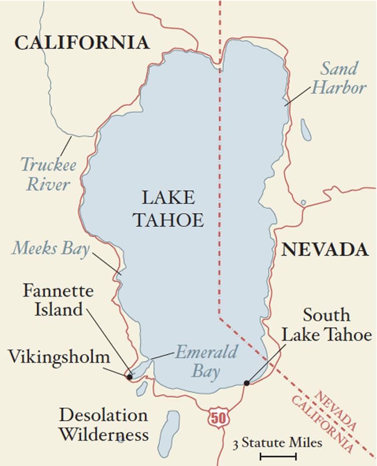 Map of Tahoe