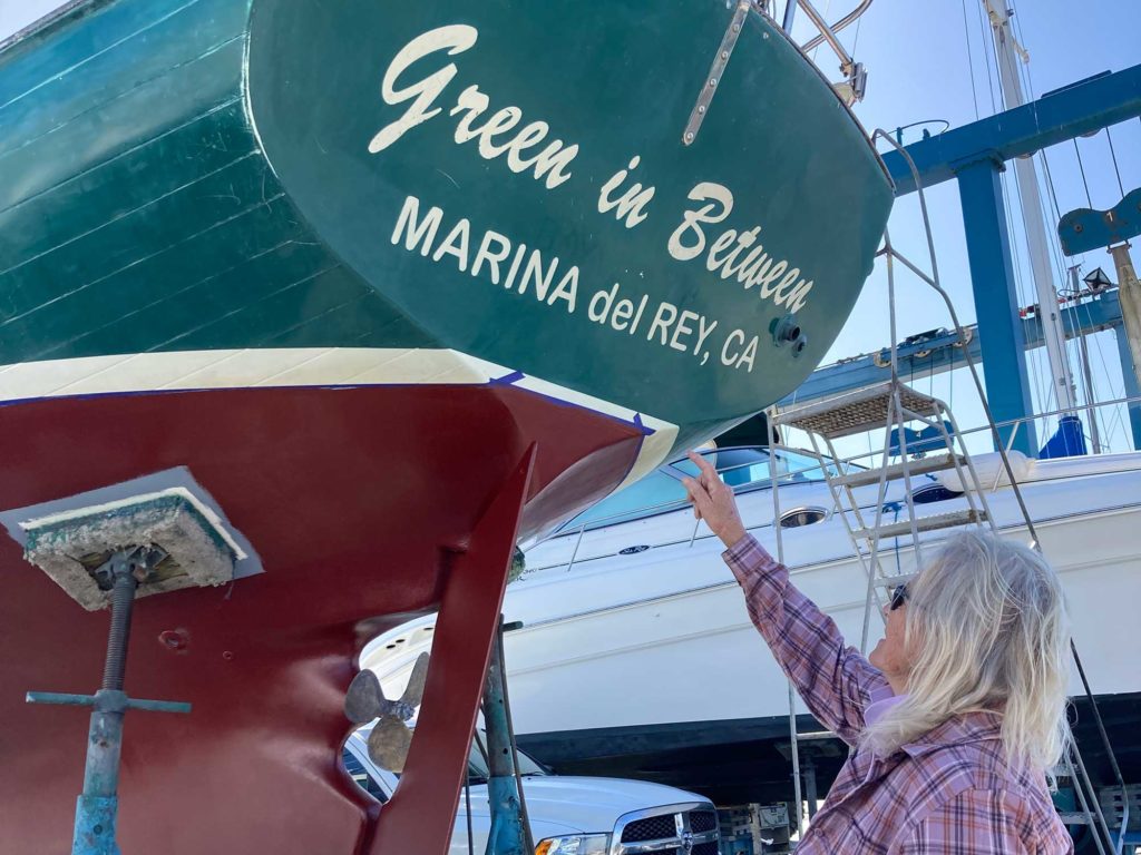 Curran looking at boat names