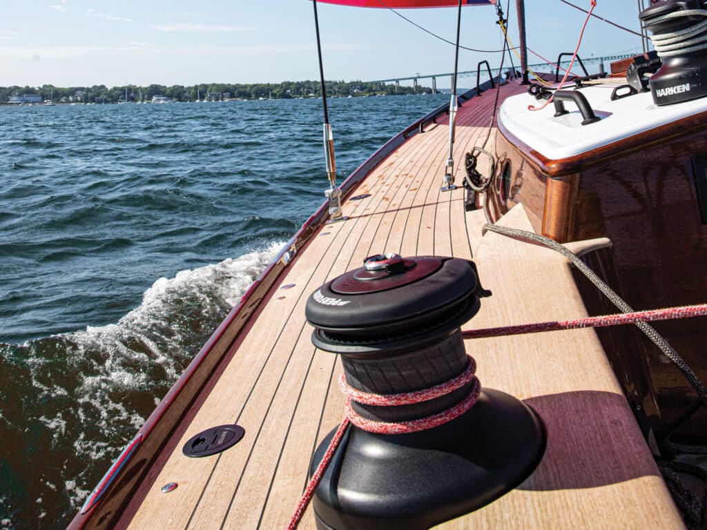 Easy Furling Gennaker in use on sailboat