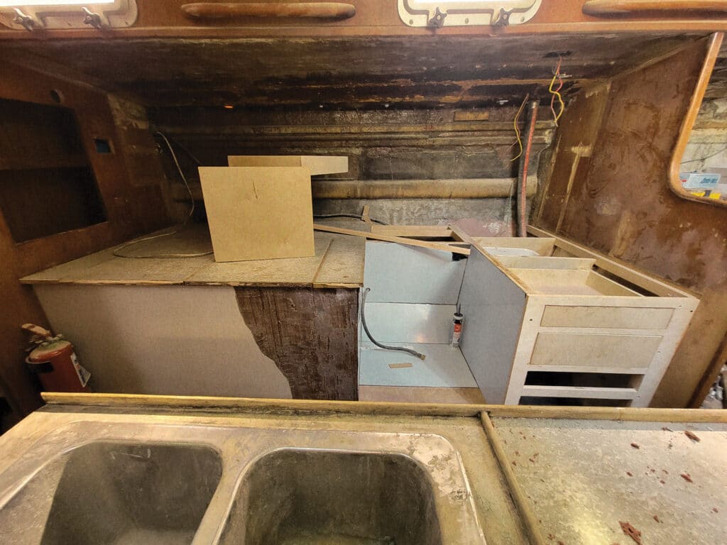 Galley locker demolition