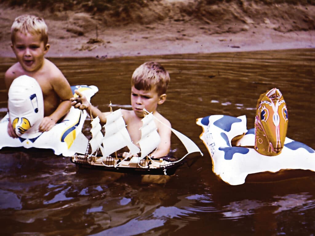 Rob and his brother Frank as kids