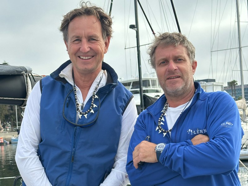 Charly and Freddy at the start of the 2025 Transpac