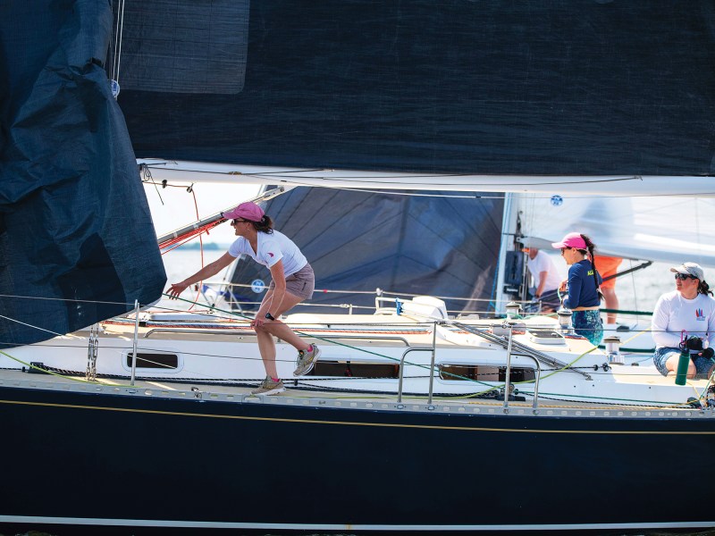 81-NOV_6767 Allegiant crew during the Annapolis to Newport Race