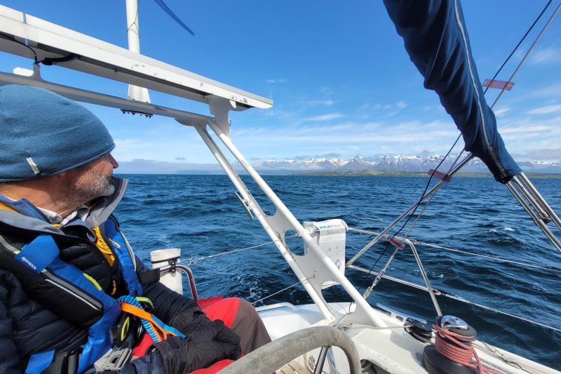 Robert in the cockpit
