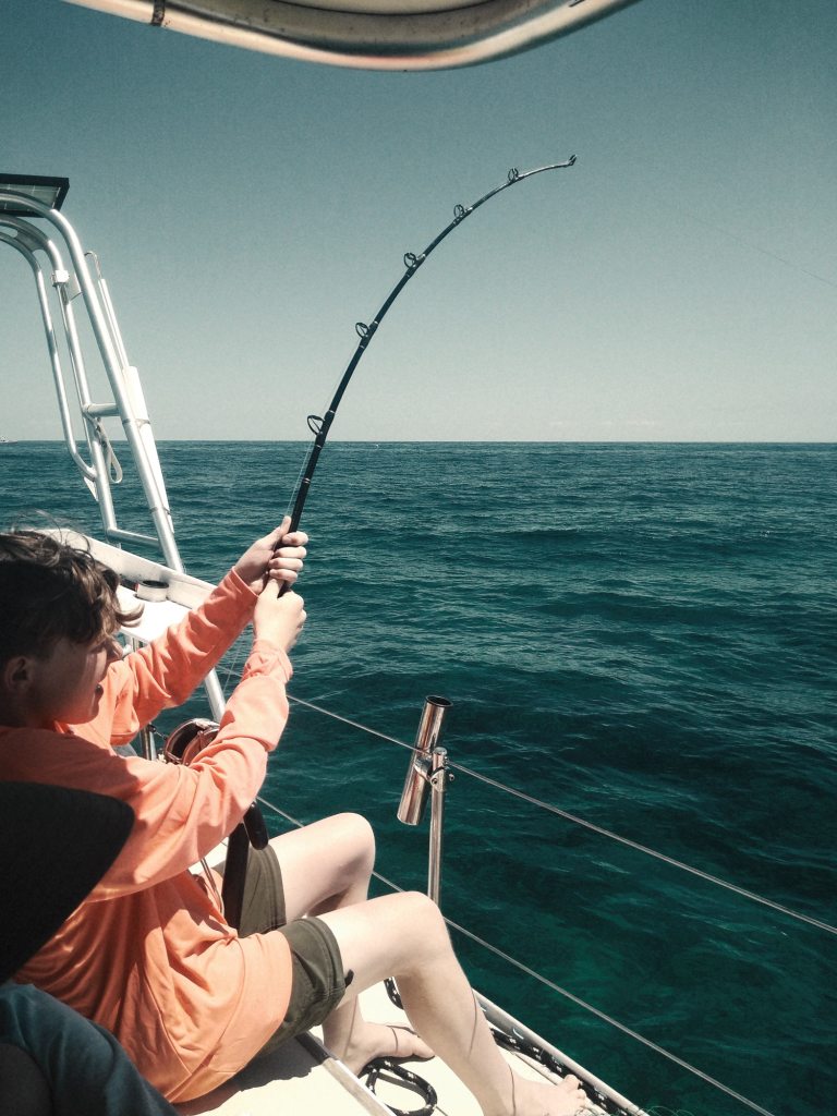 Sea Scout fishing